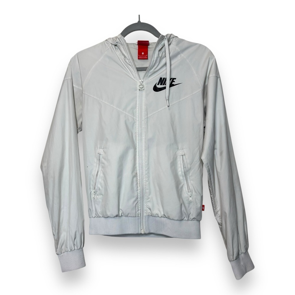 Vintage Nike The Windrunner White Hooded Lightweight‎ Jacket Women's S